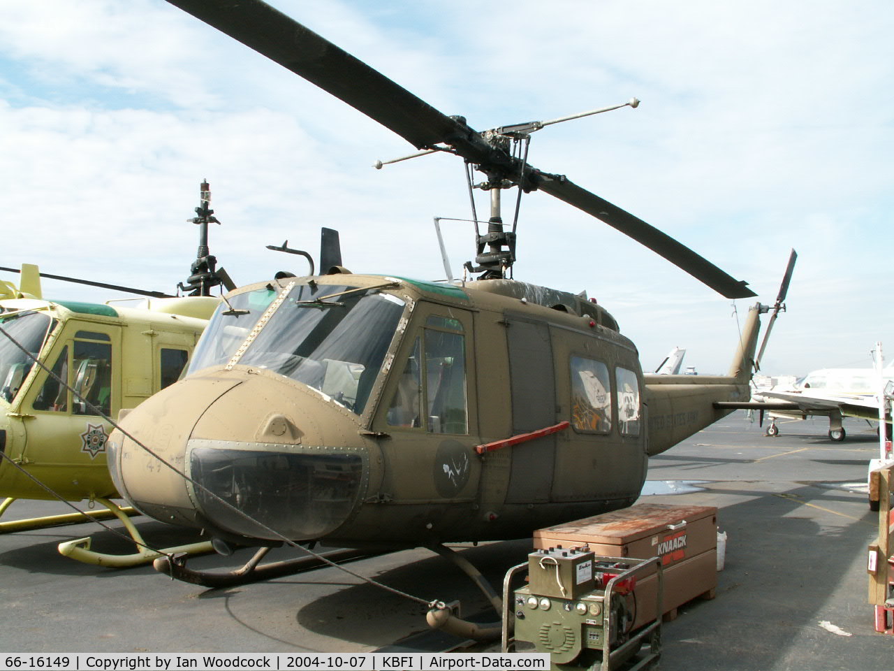 66-16149, Bell UH-1H Iroquois C/N 5843, Bell UH-1D/Boeing Field,Seattle (registered as N49KP)