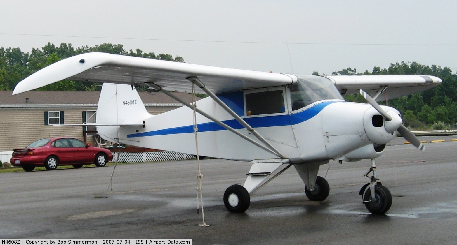 N4608Z, 1961 Piper PA-22-108 Colt C/N 22-8122, On the ramp at Hardin County (Kenton, OH)