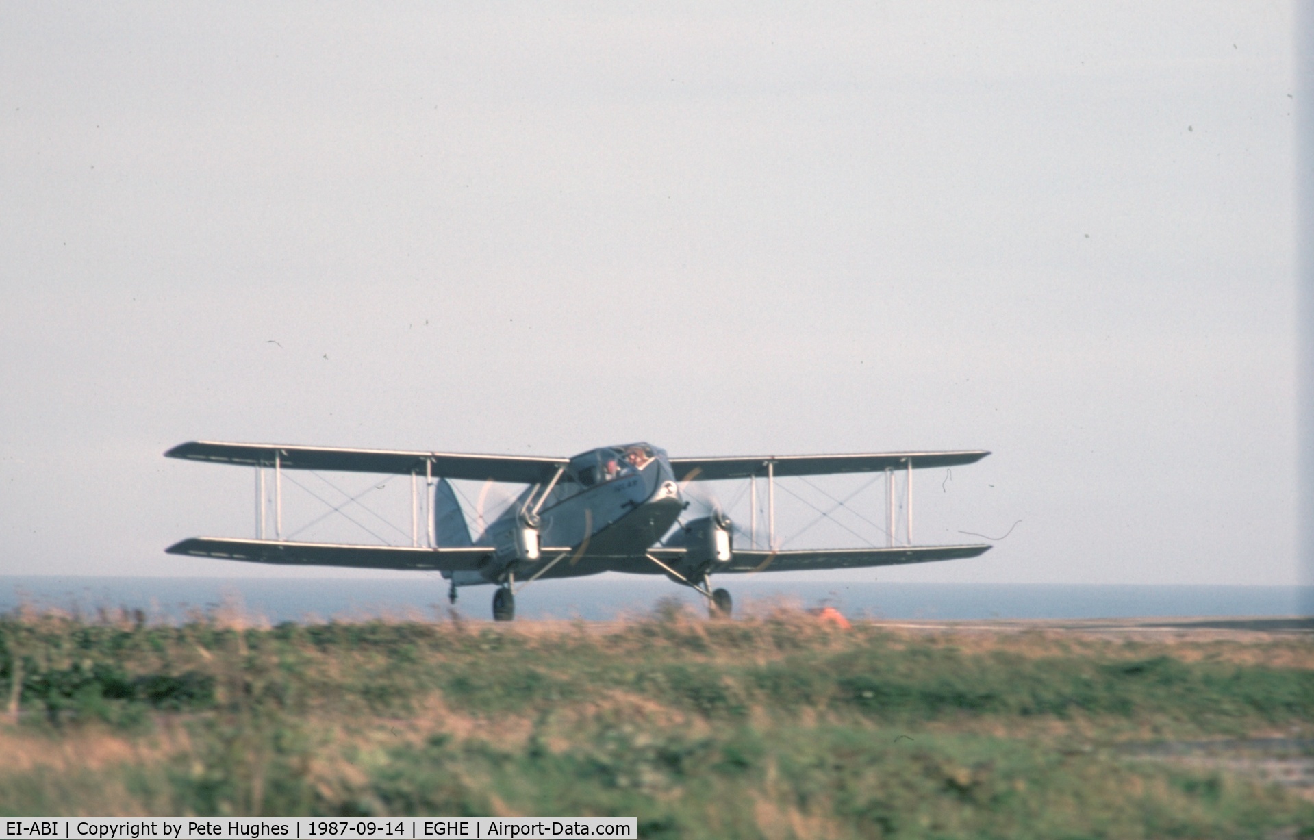 EI-ABI, 1936 De Havilland DH-84 Dragon 2 C/N 6105, EI-ABI Dragon, Isles of Scilly September 1987