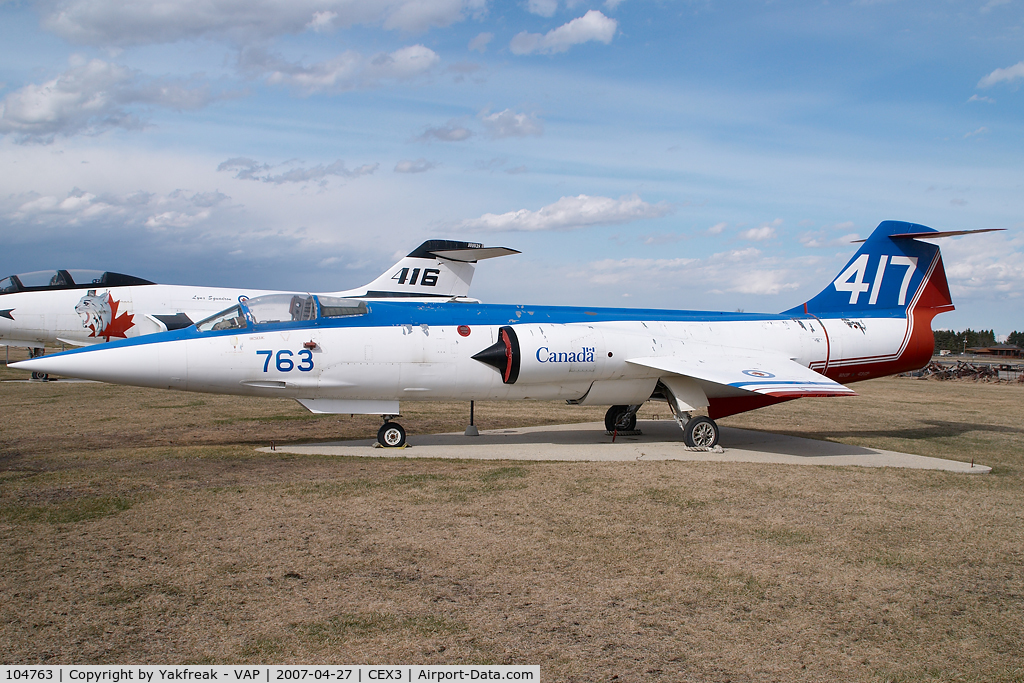 104763, Canadair CF-104 Starfighter C/N 683A-1063, Canadian AF Lockheed F104 Starfighter