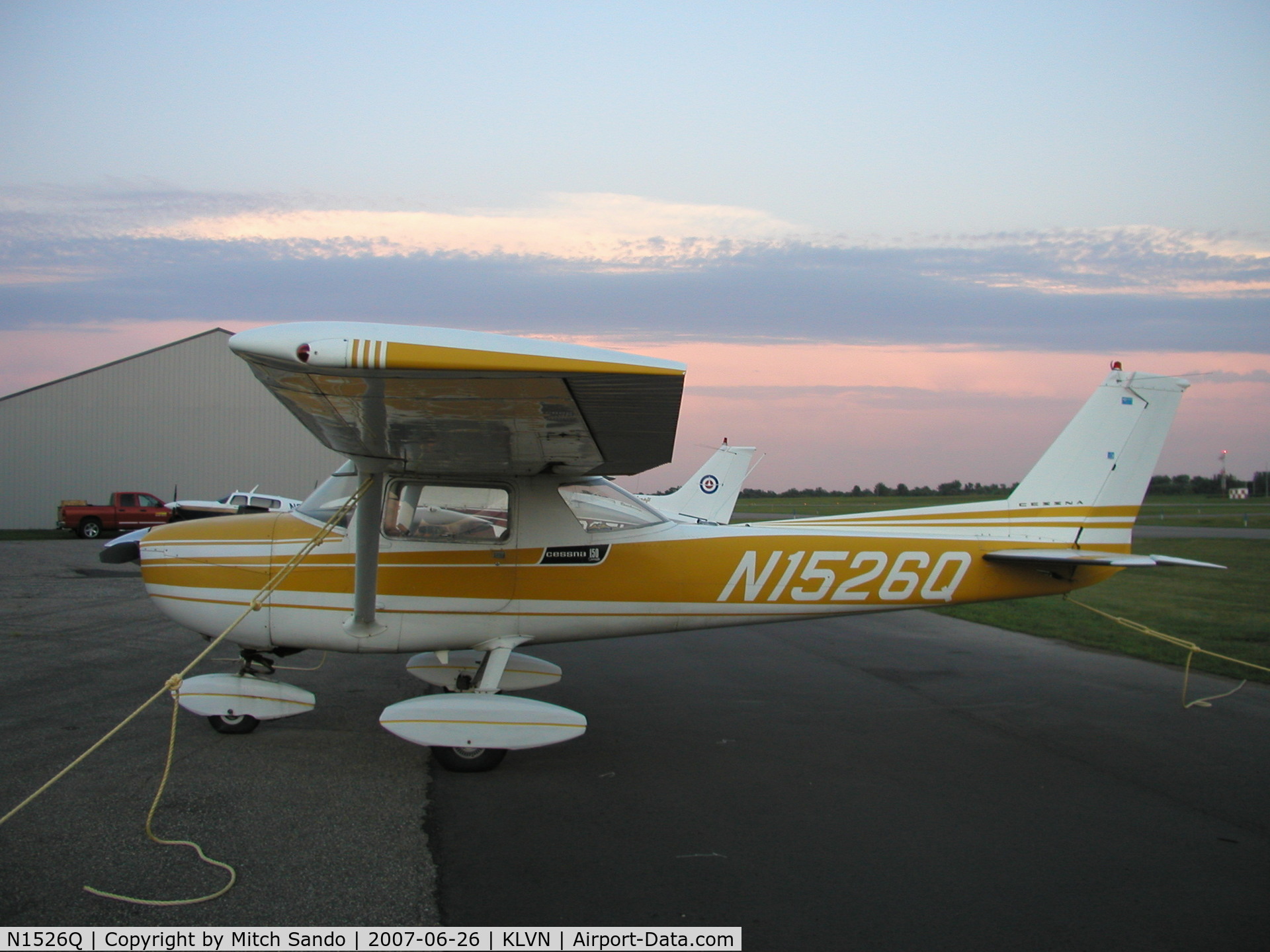 N1526Q, 1971 Cessna 150L C/N 15072826, Parked at Airlake.
