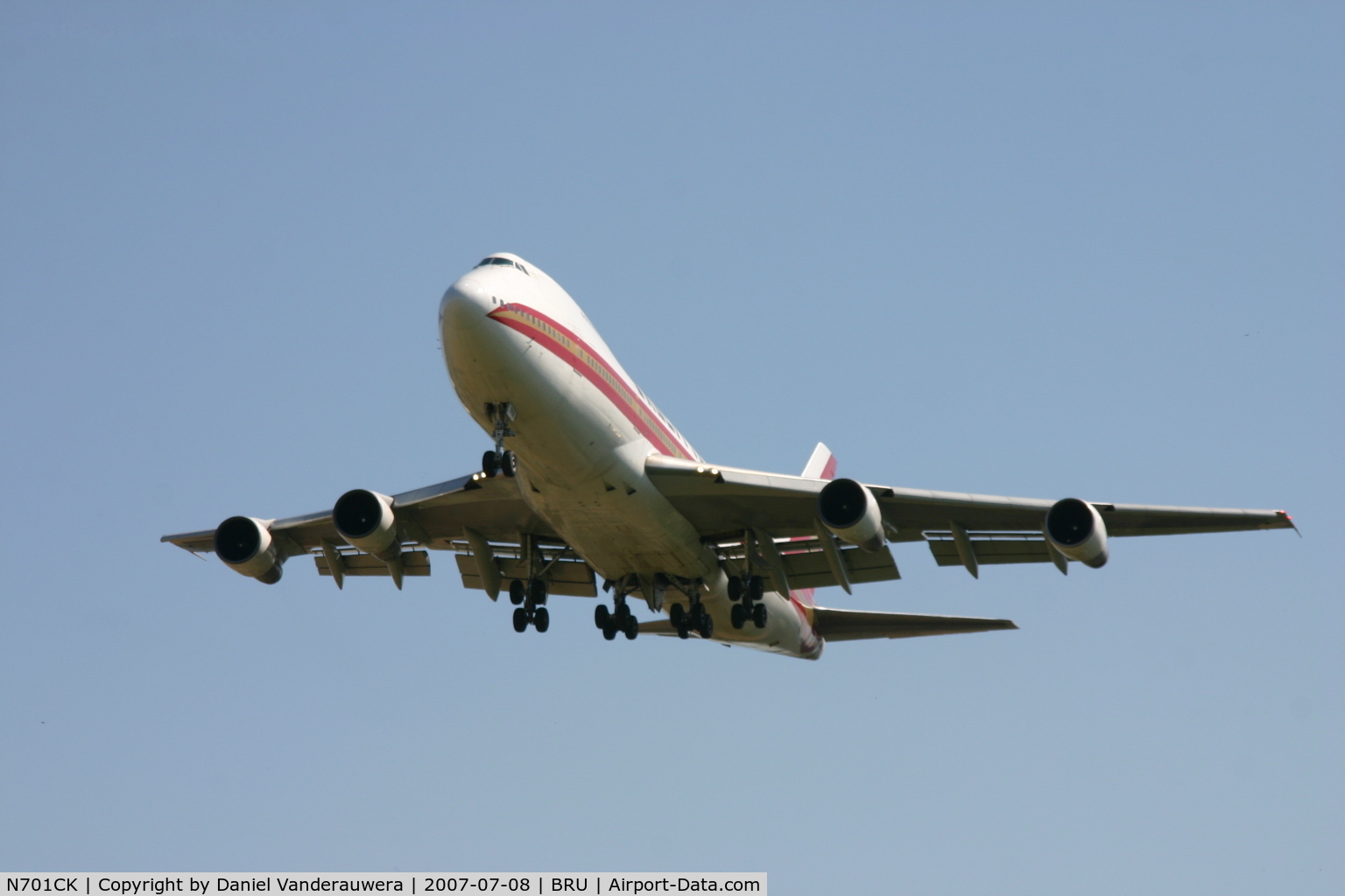 N701CK, 1979 Boeing 747-259B C/N 21730, arrival of flight K4 207 to rwy 25R