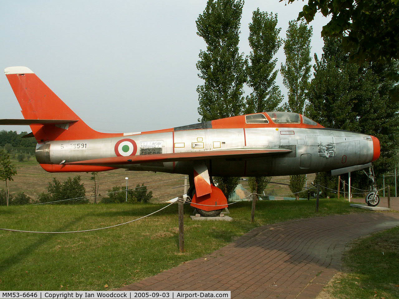 MM53-6646, Republic F-84F Thunderstreak C/N Not found (53-6646), Republic F-84F/Preserved/Cerbaiola,Emilia-Romagna (marked as MM53-6591)