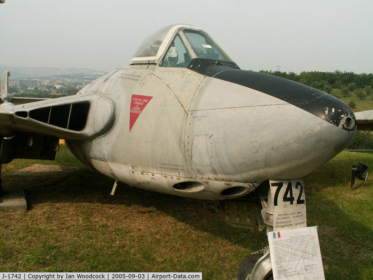 J-1742, De Havilland (F+W Emmen) DH-112 Venom FB.54 C/N 912, de Havilland DH-112 Venom FB.54/Preserved/Cerbaiola,Emilia-Romagna