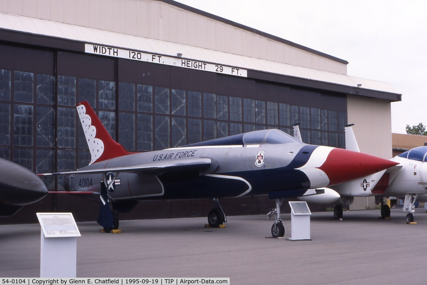 54-0104, 1957 Republic F-105B-5-RE Thunderchief C/N B.7, F-105B at the Octave Chanute Aviation Center
