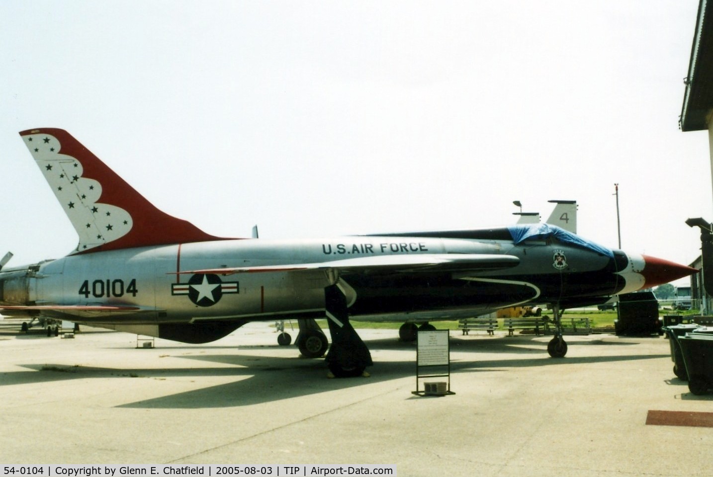 54-0104, 1957 Republic F-105B-5-RE Thunderchief C/N B.7, F-105B at the Octave Chanute Aviation Center