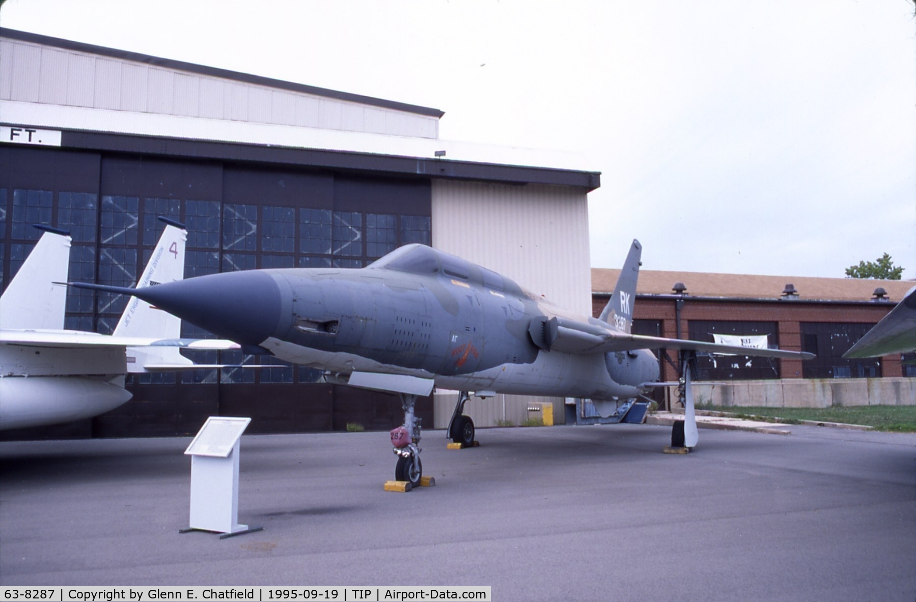 63-8287, 1963 Republic F-105F-1-RE Thunderchief C/N F064, F-105F at the Octave Chanute Aviation Center