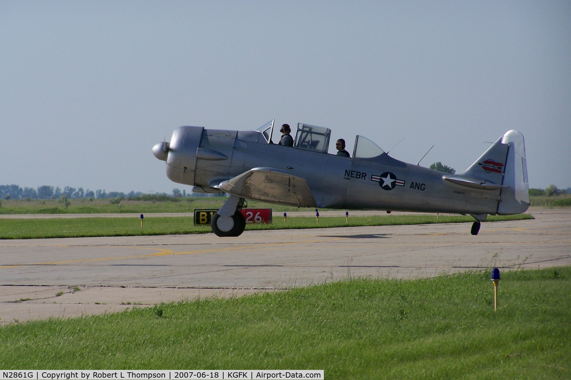N2861G, North American SNJ-6 Texan C/N 121-43120, Nice Texan that landed into Grand Forks
