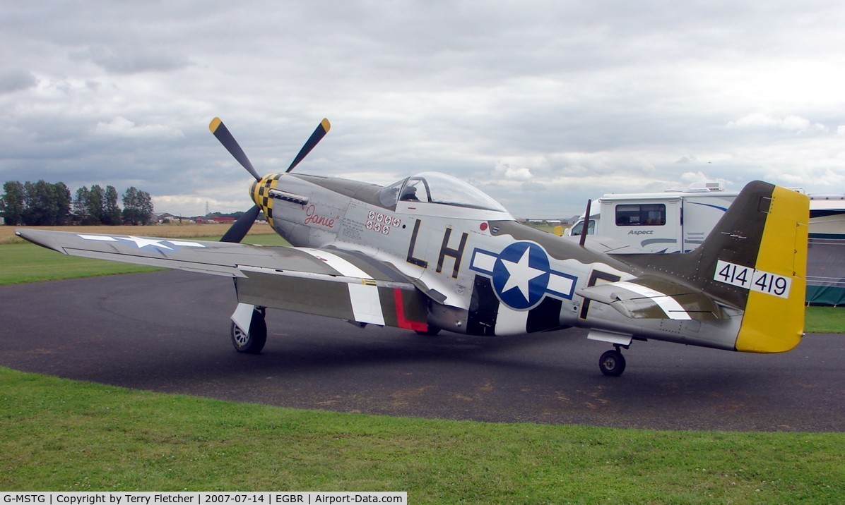 G-MSTG, 1945 North American P-51D Mustang C/N 124-48271, This Mustang wears the marks 414419