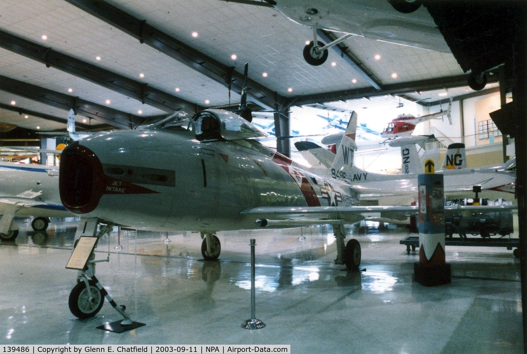 139486, 1957 North American FJ-4 Fury C/N 209-106, F-4E/FJ-4 at the National Museum of Naval Aviation