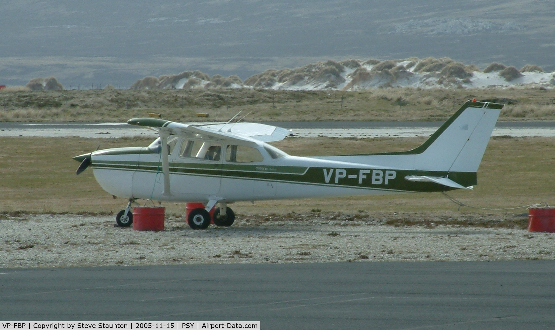 VP-FBP, 1974 Reims F172M Skyhawk Skyhawk C/N 1058, Taken at Stanley Airport, Falkland Islands