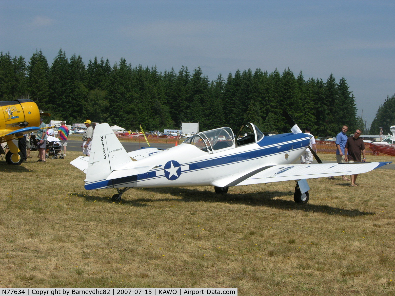 N77634, 1948 Temco TE-1A C/N 6001, Originally a Temco contender lost out to Beech T-34