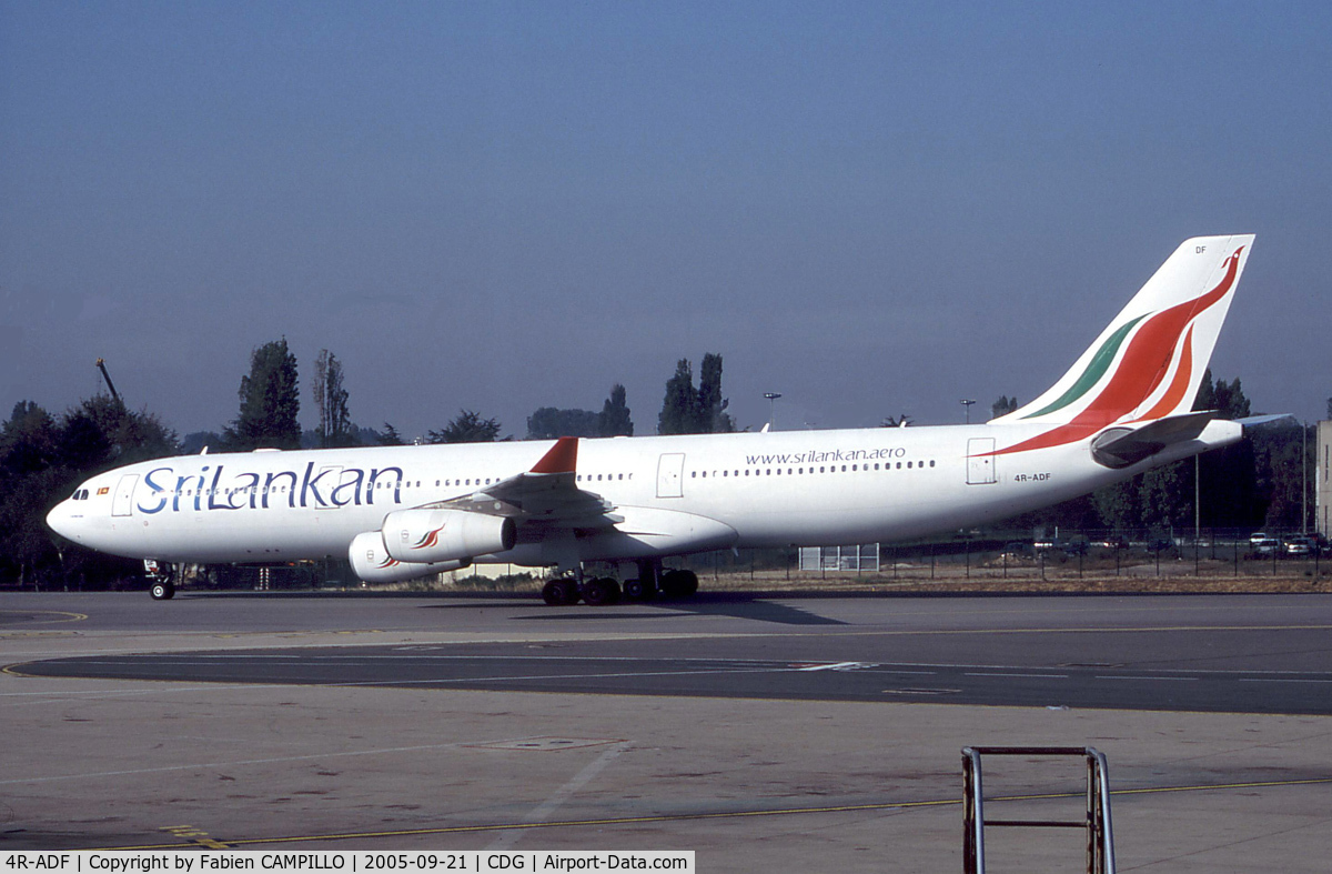 4R-ADF, 2000 Airbus A340-313 C/N 374, Sri lankan