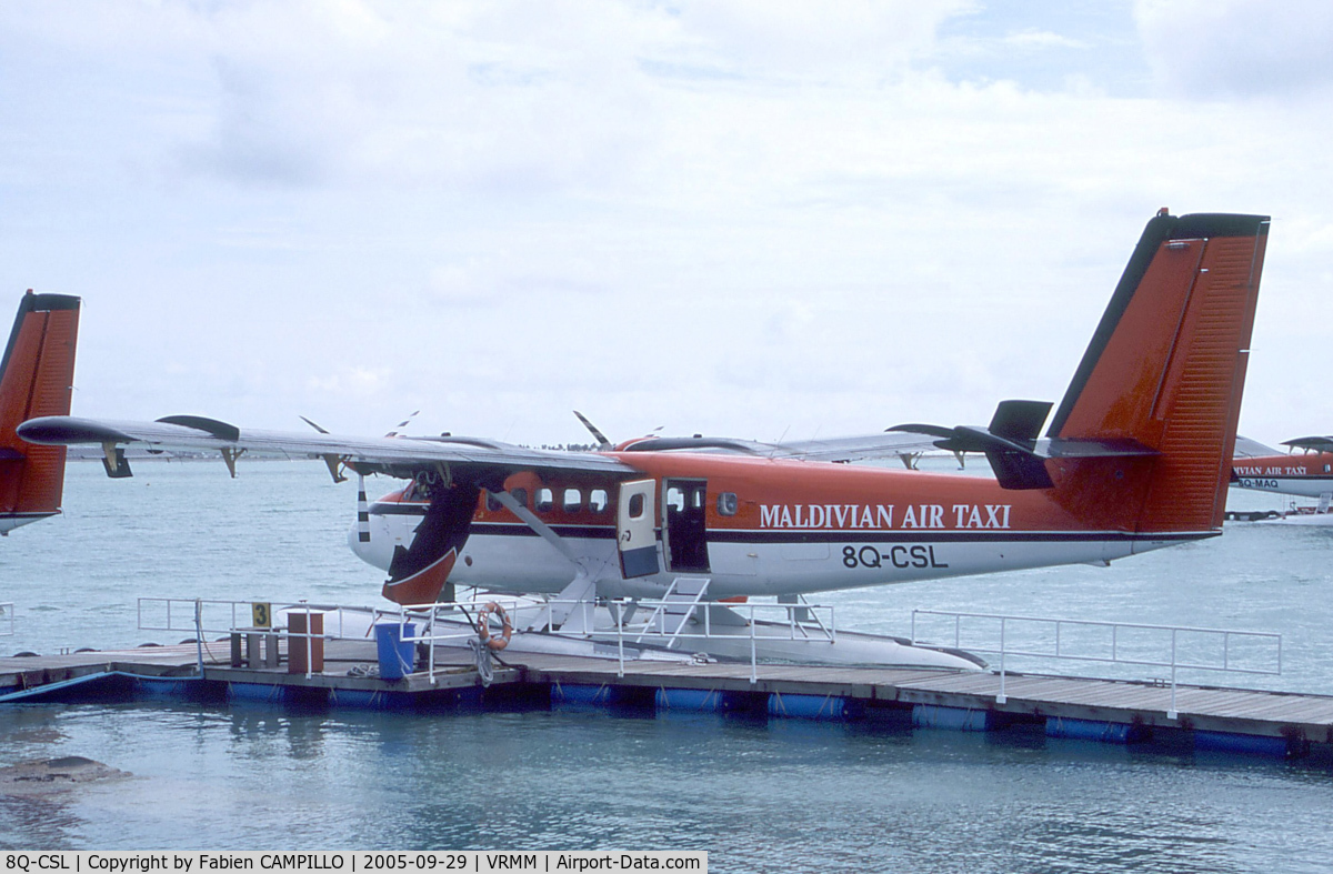 8Q-CSL, 1967 De Havilland Canada DHC-6-100 Twin Otter C/N 64, Maldivian Air Taxi