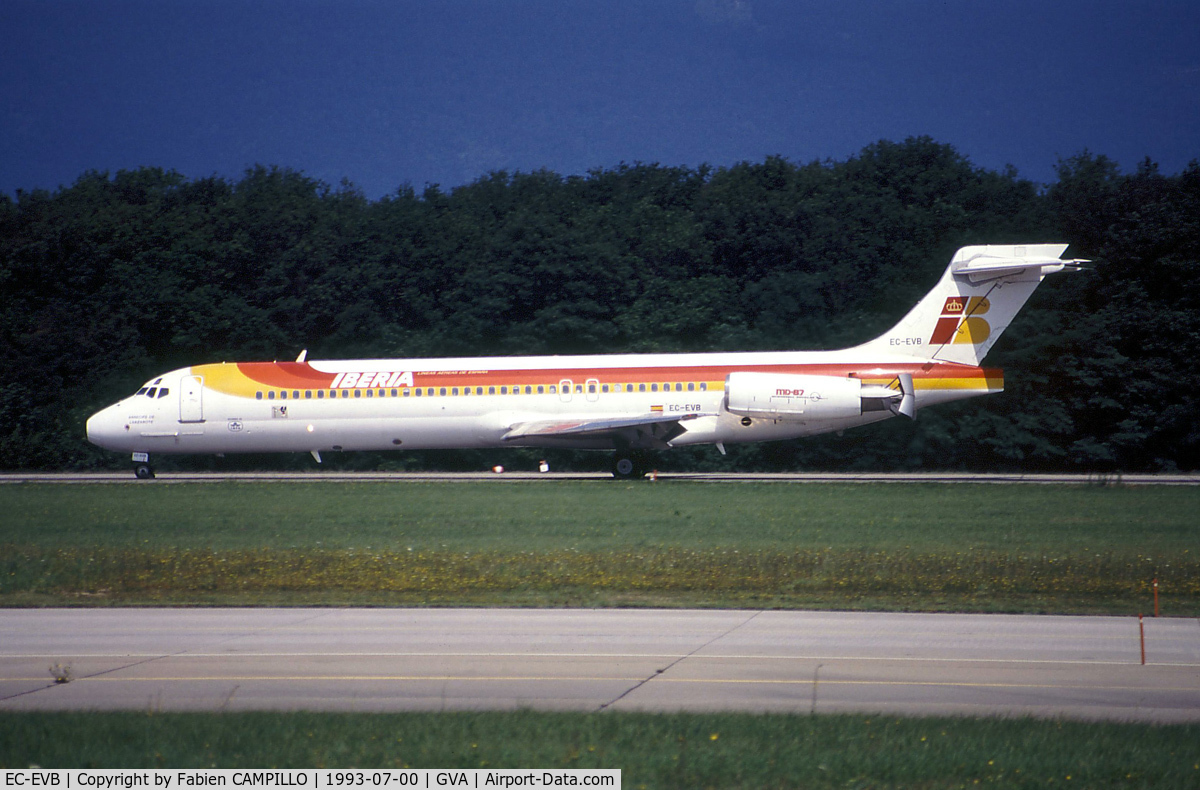EC-EVB, 1990 McDonnell Douglas MD-87 (DC-9-87) C/N 49831, Iberia