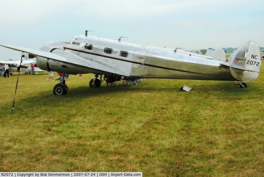 N2072, 1936 Lockheed 12A Electra Junior C/N 1208, Airventure '07
