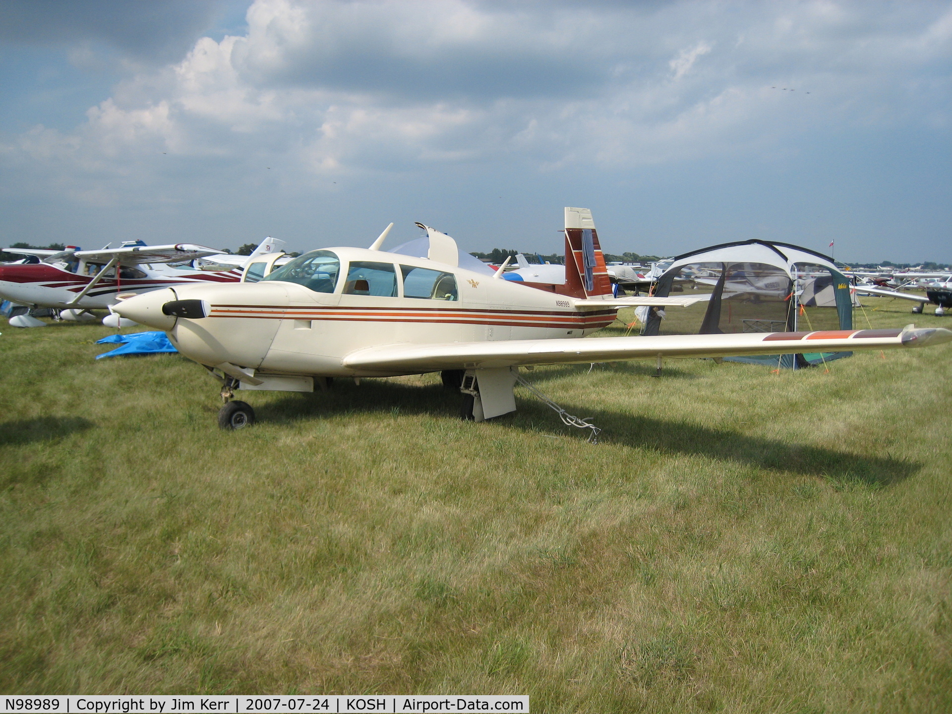 N98989, 1981 Mooney M20J 201 C/N 24-1088, EAA AirVenture Oshkosh 2007