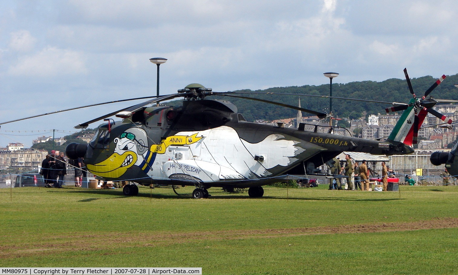 MM80975, Agusta HH-3F Pelican C/N 6202, at Helidays 2007 at Weston-Super-Mare , UK