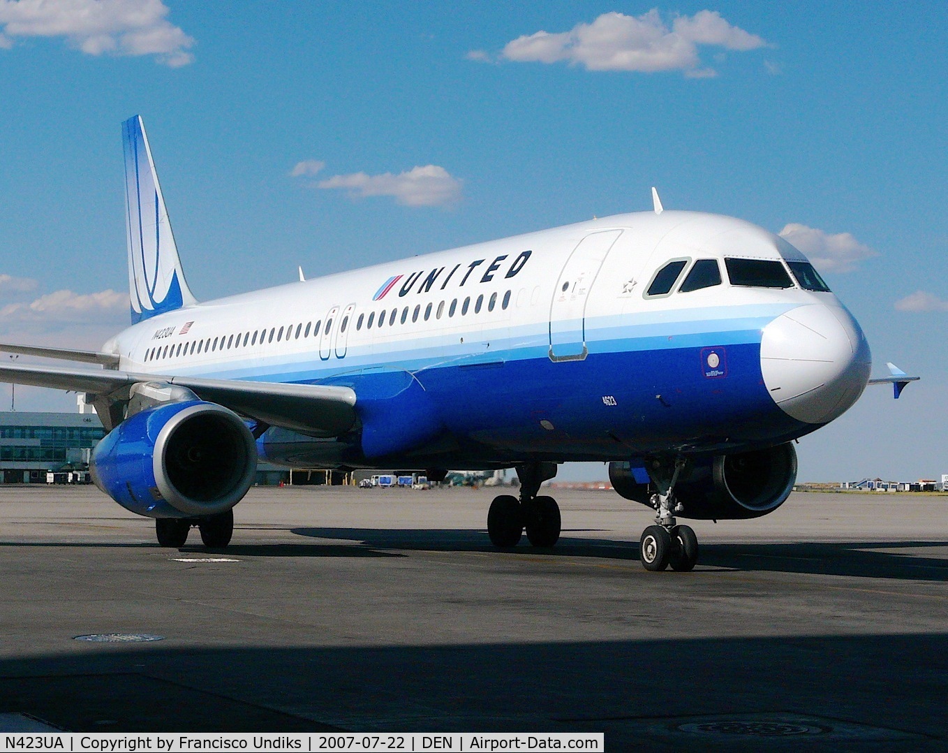 N423UA, 1995 Airbus A320-232 C/N 504, United Airlines A320 for B39.