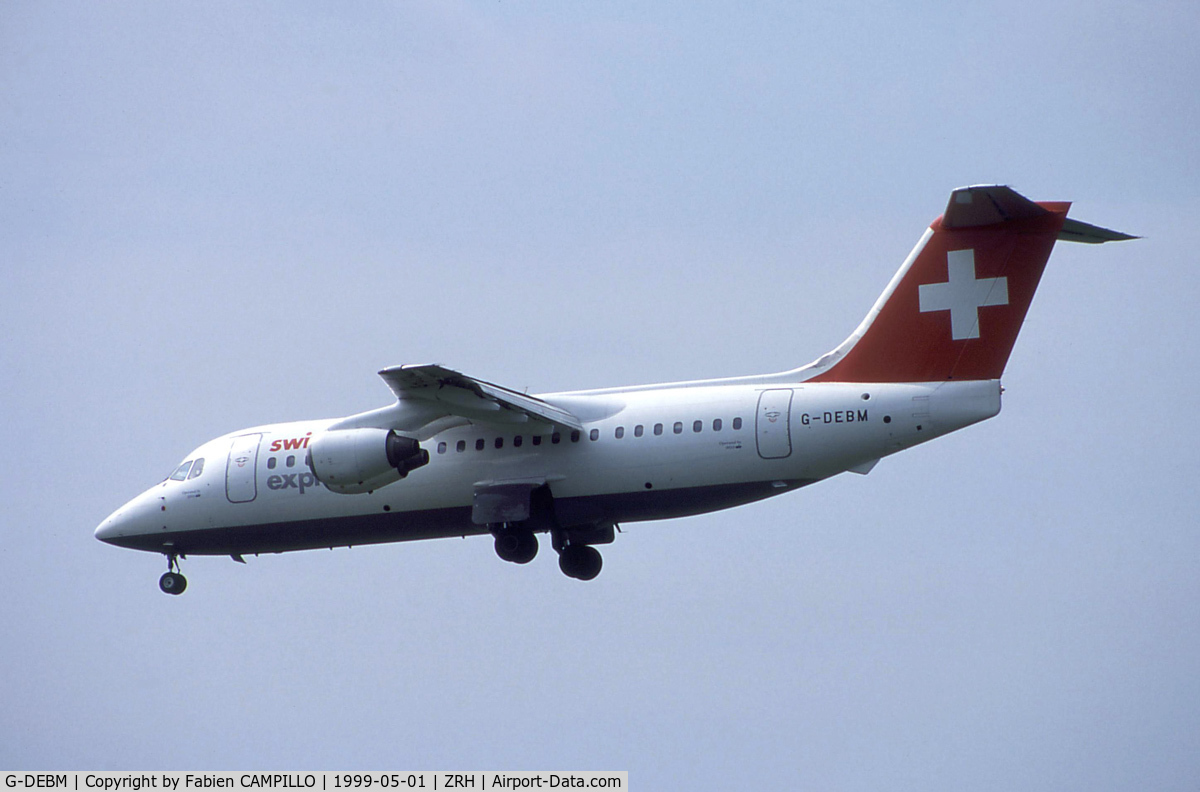 G-DEBM, 1984 British Aerospace BAe.146-200 C/N E2016, Swissair Express