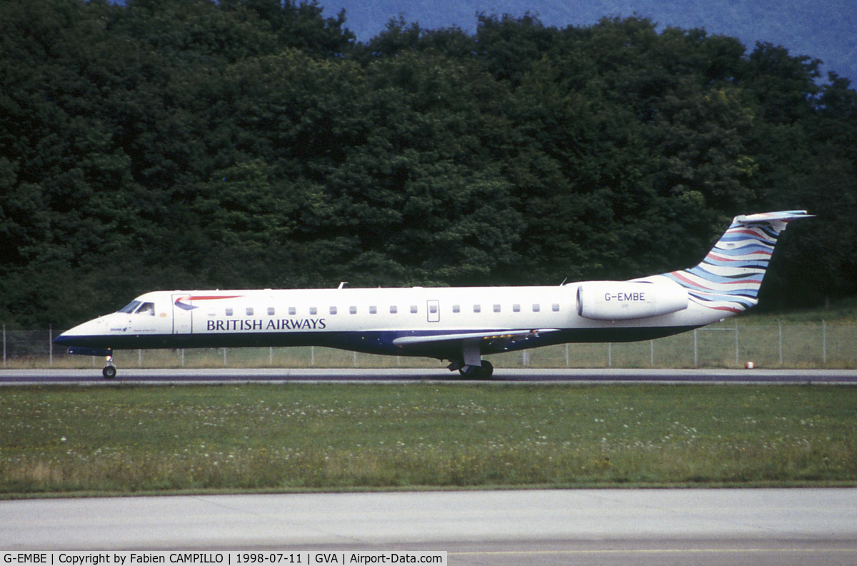 G-EMBE, 1998 Embraer EMB-145EU (ERJ-145EU) C/N 145042, British Regional Airlines