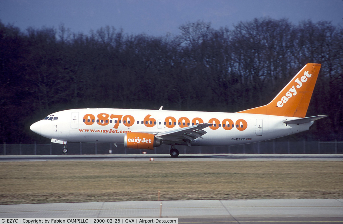 G-EZYC, 1989 Boeing 737-3Y0 C/N 24462, EasyJet
