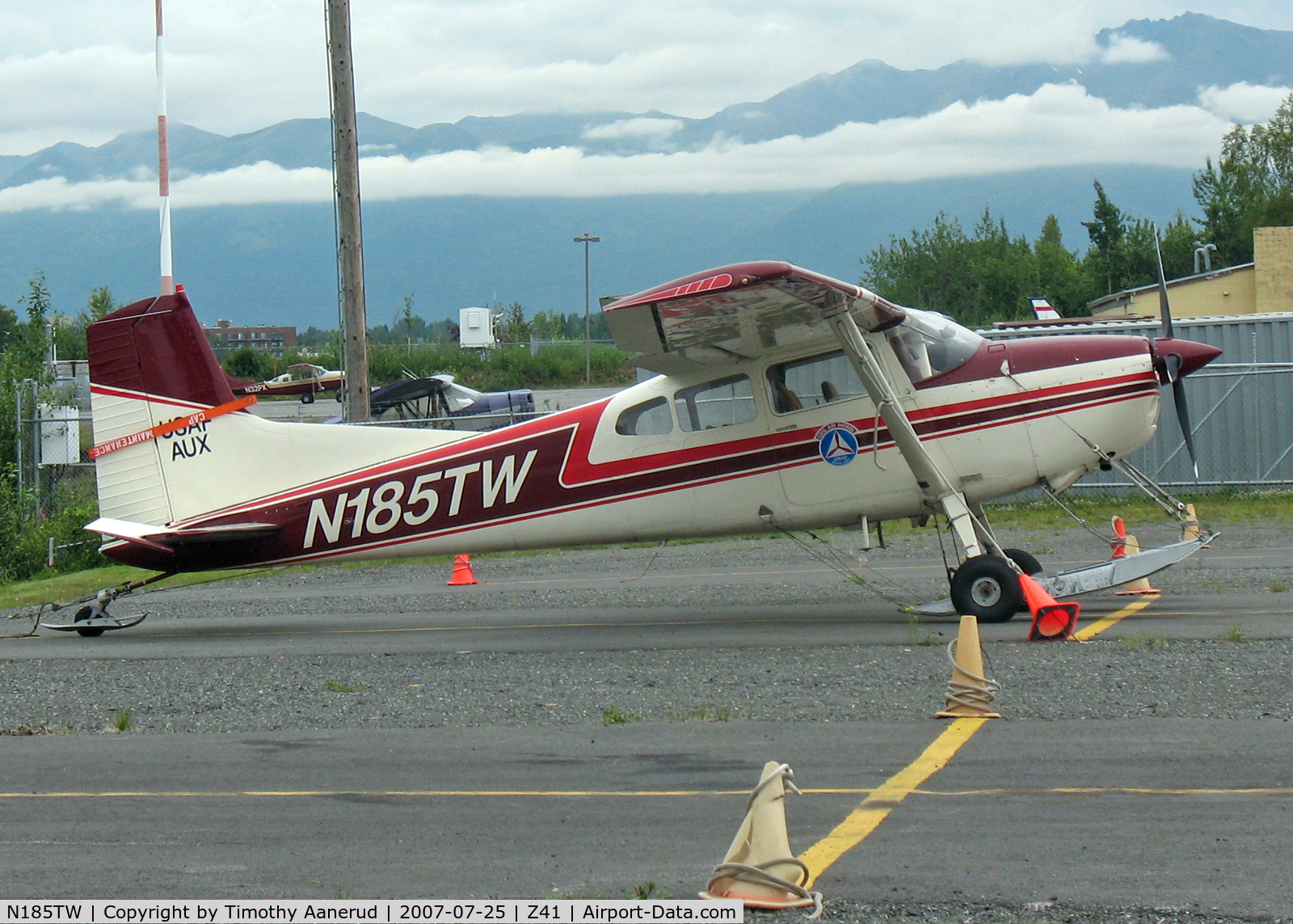 N185TW, 1979 Cessna A185F Skywagon 185 C/N 18503945, Tied down by Lake Hood