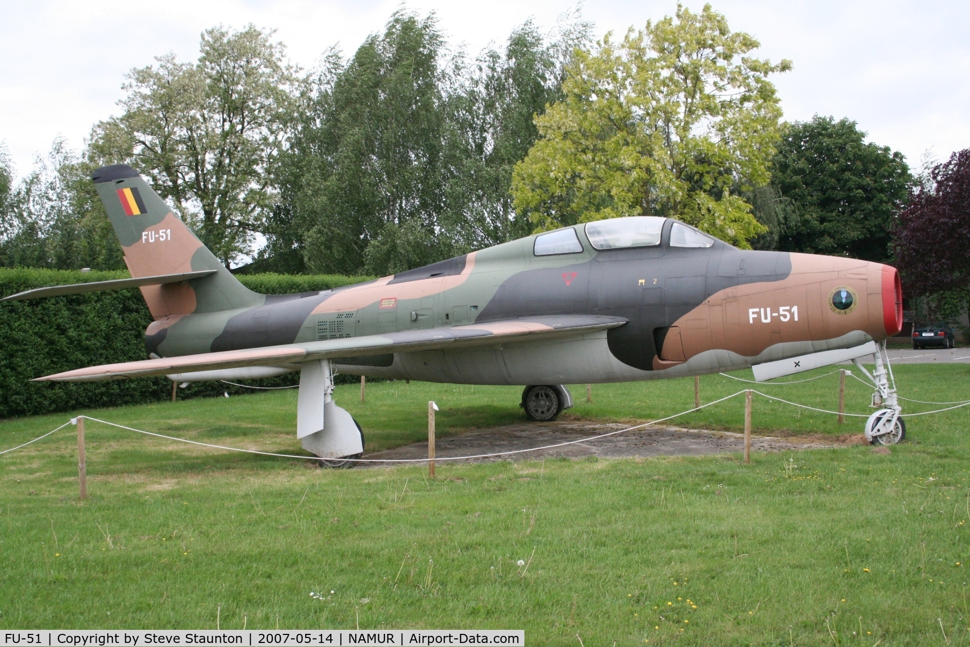 FU-51, Republic F-84F Thunderstreak C/N Not found (52-7215), Taken on an Aeroprint tour @ Namur