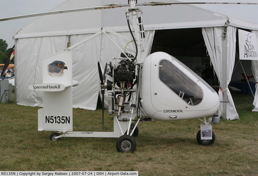 N5135N, 2007 American Autogyro Sparrowhawk II C/N S0200014, EAA AirVenture 2007