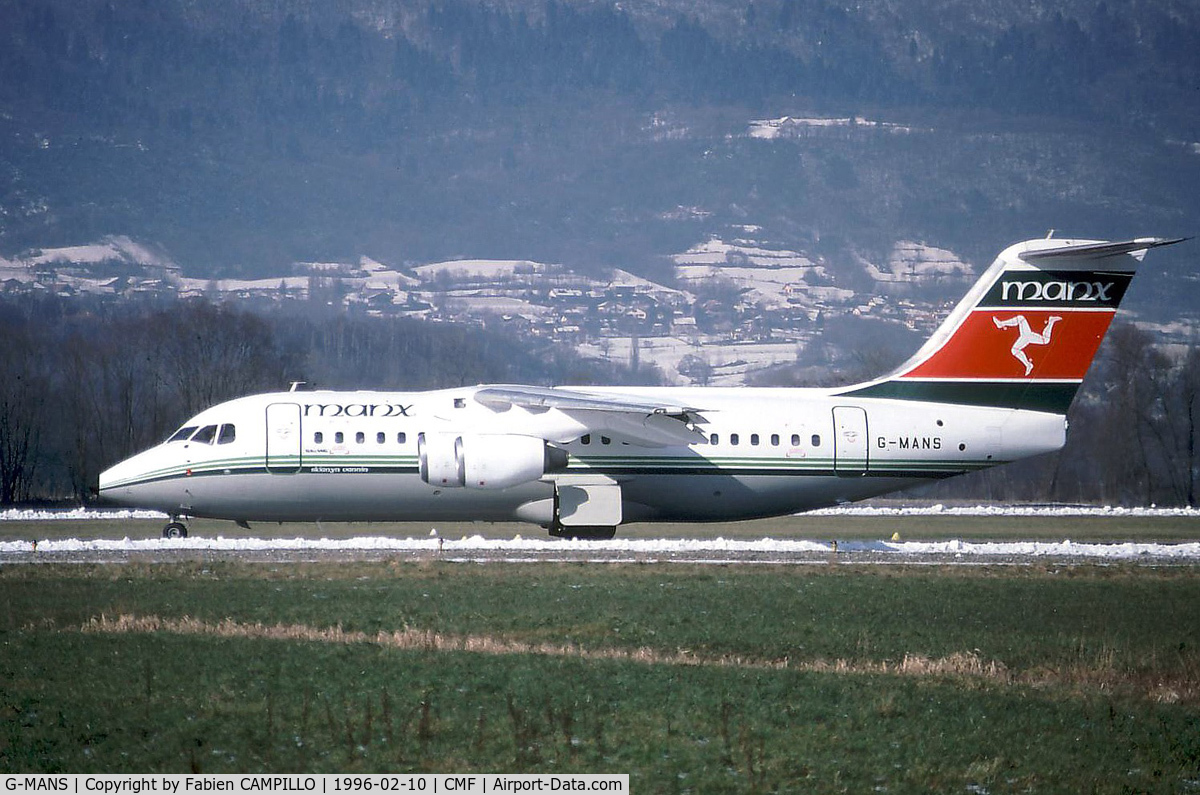G-MANS, 1987 British Aerospace BAe.146-200 C/N E2088, Manx