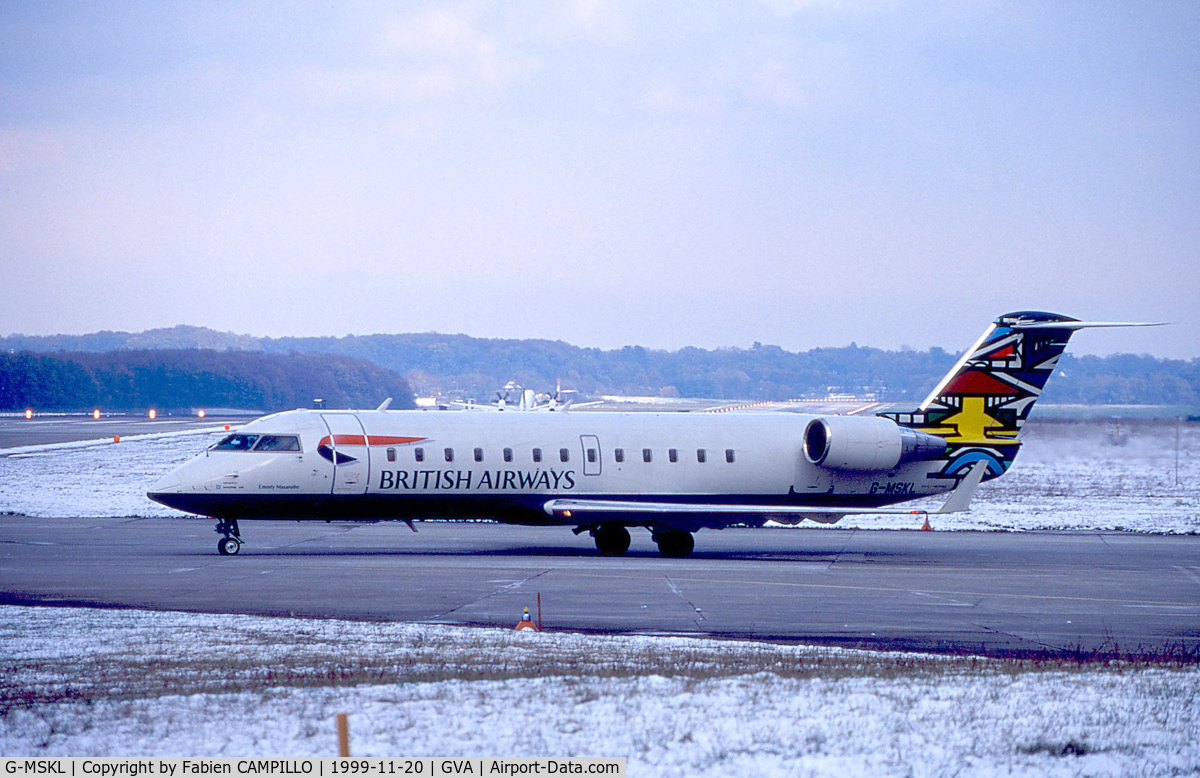 G-MSKL, 1998 Canadair CRJ-200LR (CL-600-2B19) C/N 7247, British Airways - Maersk Air