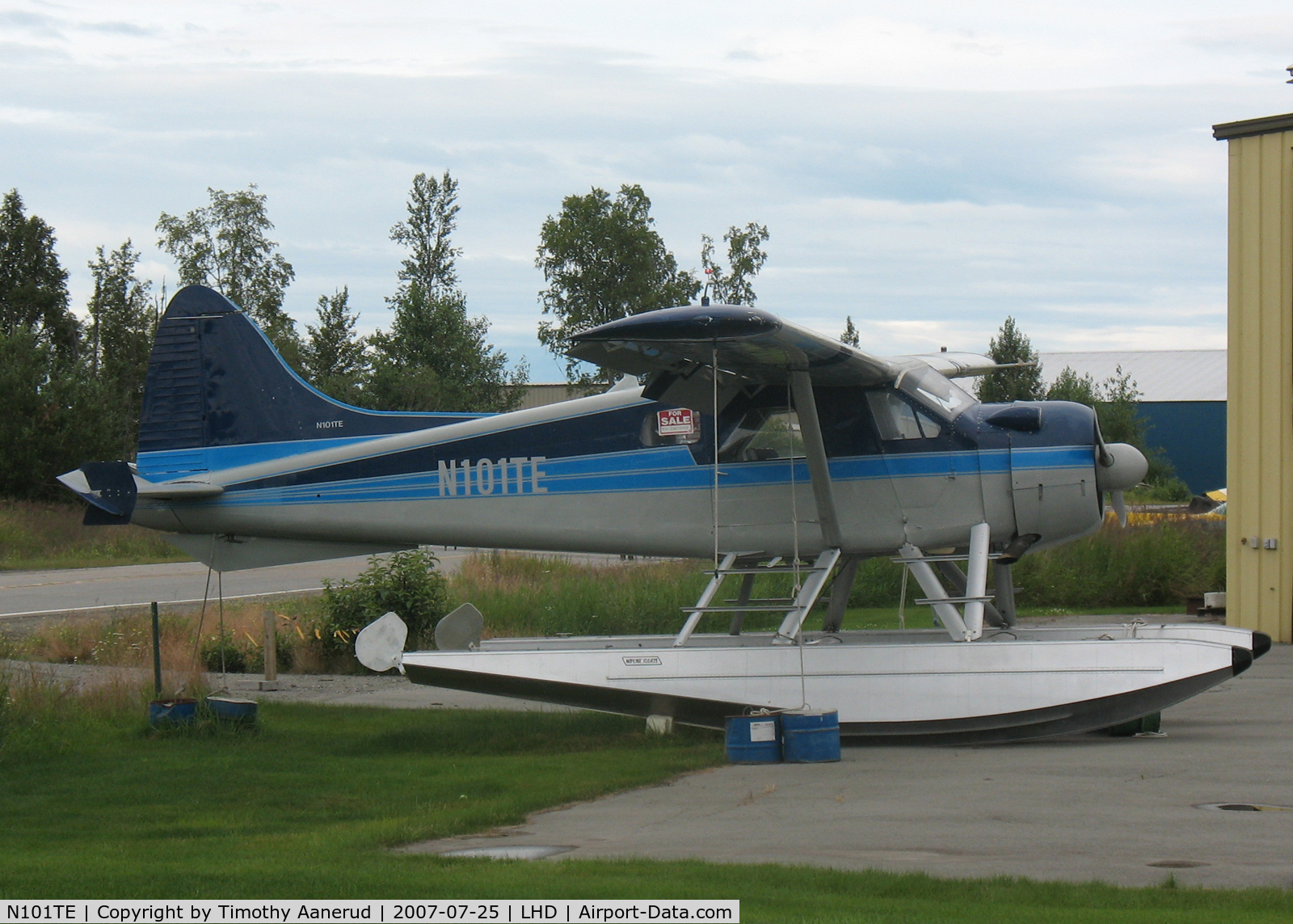 N101TE, 1988 De Havilland Canada DHC-2 Beaver Mk.1 C/N 2000SC, Tied down by Lake Hood