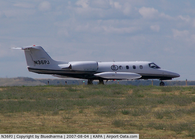 N36PJ, 1981 Gates Learjet 36A C/N 047, Position and Hold 17L