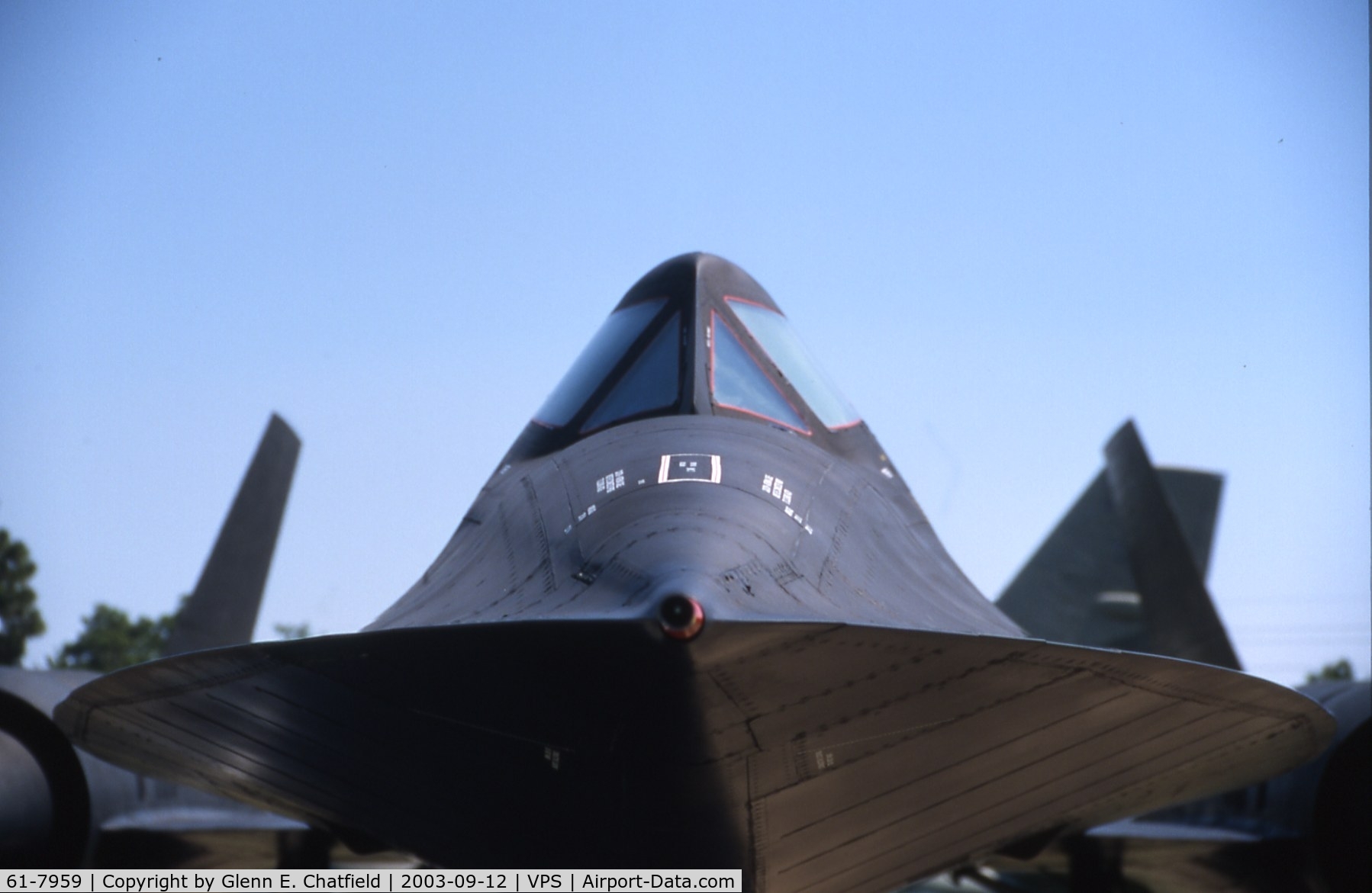 61-7959, 1961 Lockheed SR-71A Blackbird C/N 2010, A real close-up!  Makes an artistic scene