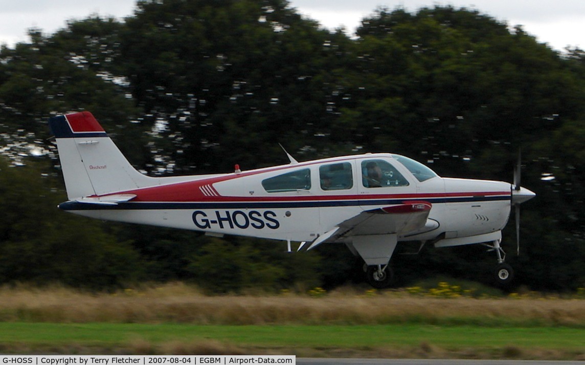 G-HOSS, 1987 Beech F33A Bonanza C/N CE-1151, Beech F33A