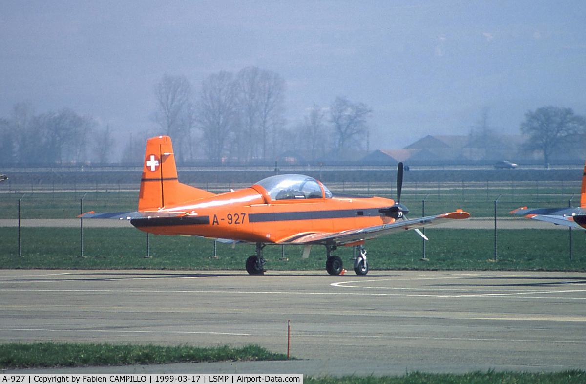 A-927, 1983 Pilatus PC-7 Turbo Trainer C/N 335, Switzerland Air Force
