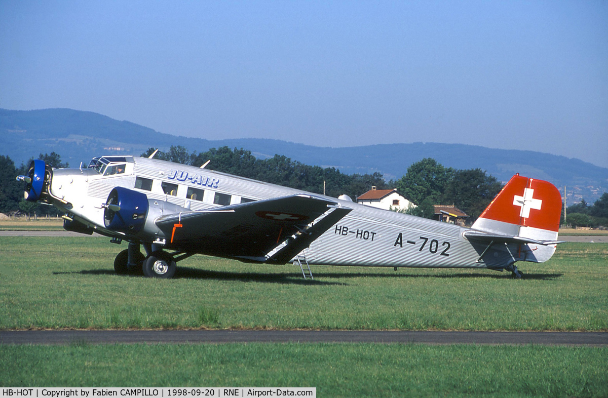 HB-HOT, 1939 Junkers Ju-52/3m g4e C/N 6595, Junker JU-52-3M 6595