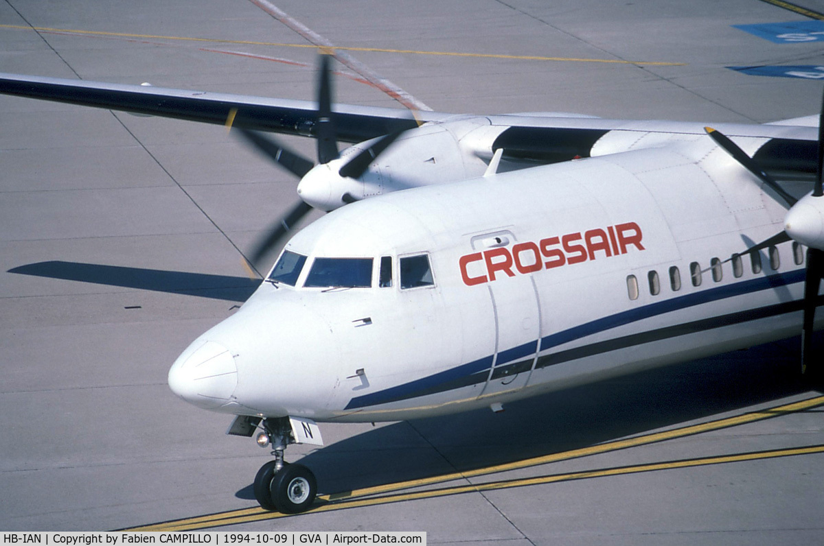 HB-IAN, 1990 Fokker 50 C/N 20182, Crossair