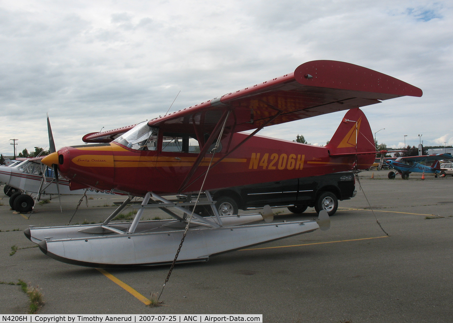 N4206H, 1948 Piper PA-14 Family Cruiser C/N 14-9, General Aviation Parking area at Anchorage International