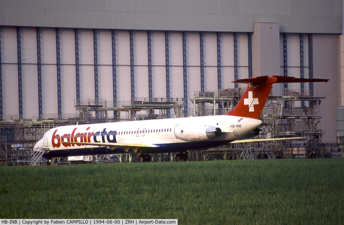 HB-INB, 1982 McDonnell Douglas MD-82 (DC-9-82) C/N 49101, Balair CTA