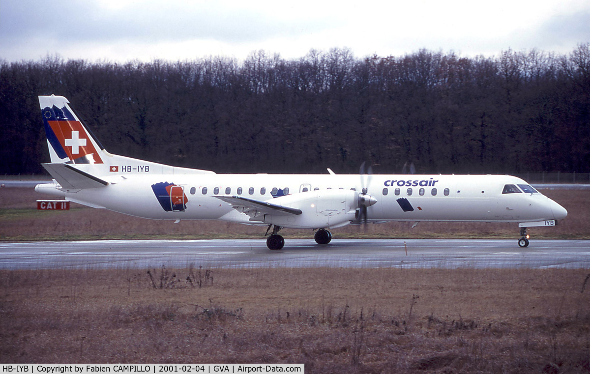 HB-IYB, 1998 Saab 2000 C/N 2000-057, Crossair