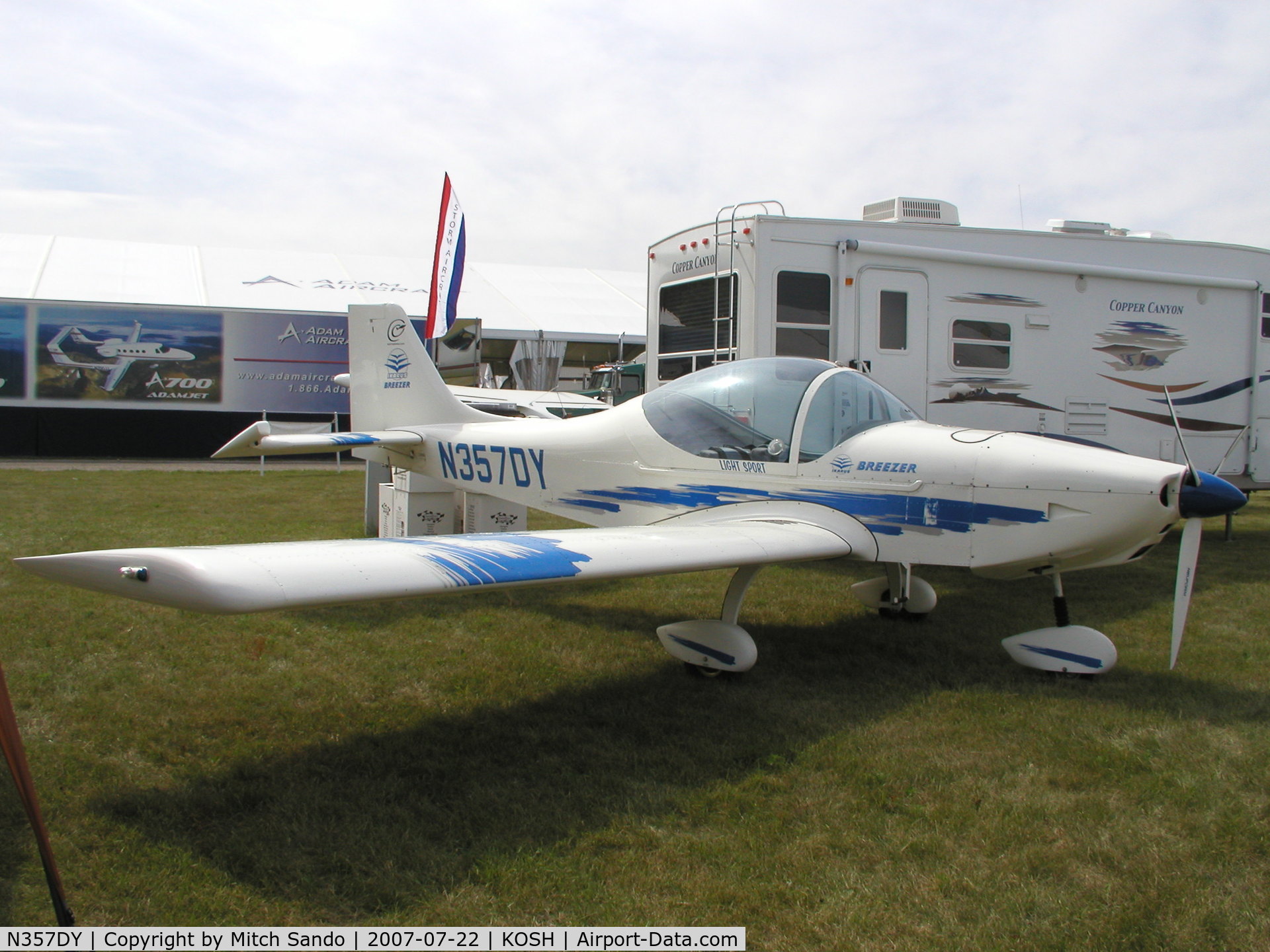 N357DY, 2005 Aerostyle Breezer C/N 046, EAA AirVenture 2007.