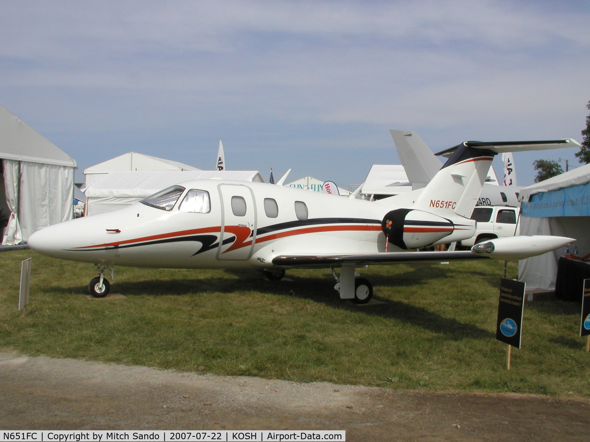 N651FC, 2007 Eclipse Aviation Corp EA500 C/N 000012, EAA AirVenture 2007.