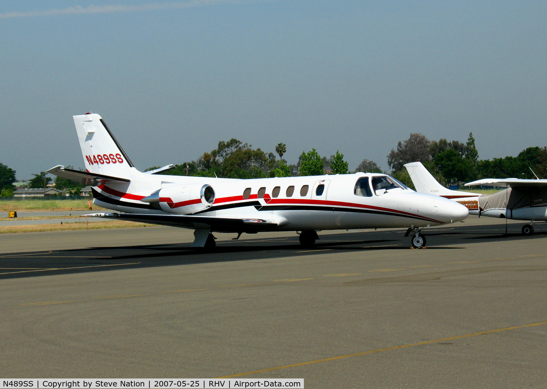 N489SS, 1984 Cessna 550 C/N 550-0489, Sierra Sierra Enterprises (Minden, NV) 1984 Cessna 550 visiting @ Reid-Hillview Airport, CA