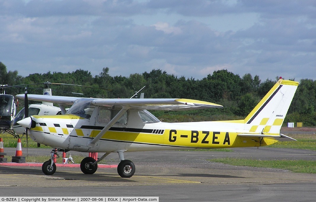 G-BZEA, 1979 Cessna A152 Aerobat C/N A152-0824, Cessna in bright and breezy colours at Blackbushe