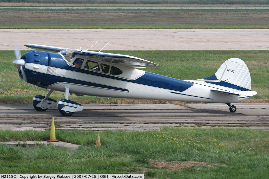 N2118C, 1953 Cessna 195B Businessliner C/N 16103, EAA AirVenture 2007