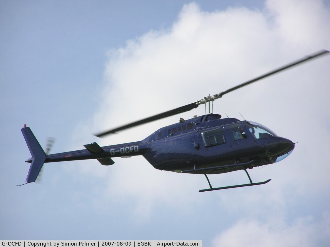 G-OCFD, 1980 Bell 206B JetRanger III C/N 3165, Jet Ranger based at Sywell