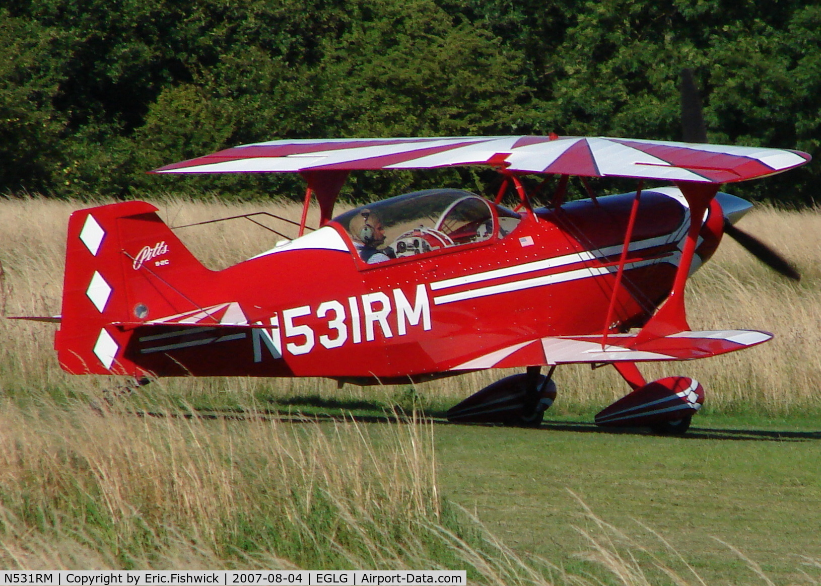 N531RM, 1999 Aviat Pitts S-2C Special C/N 6018, 2. N531RM at Panshanger (Used by Stuart Reeves in BAA Aerobatic Competitions)