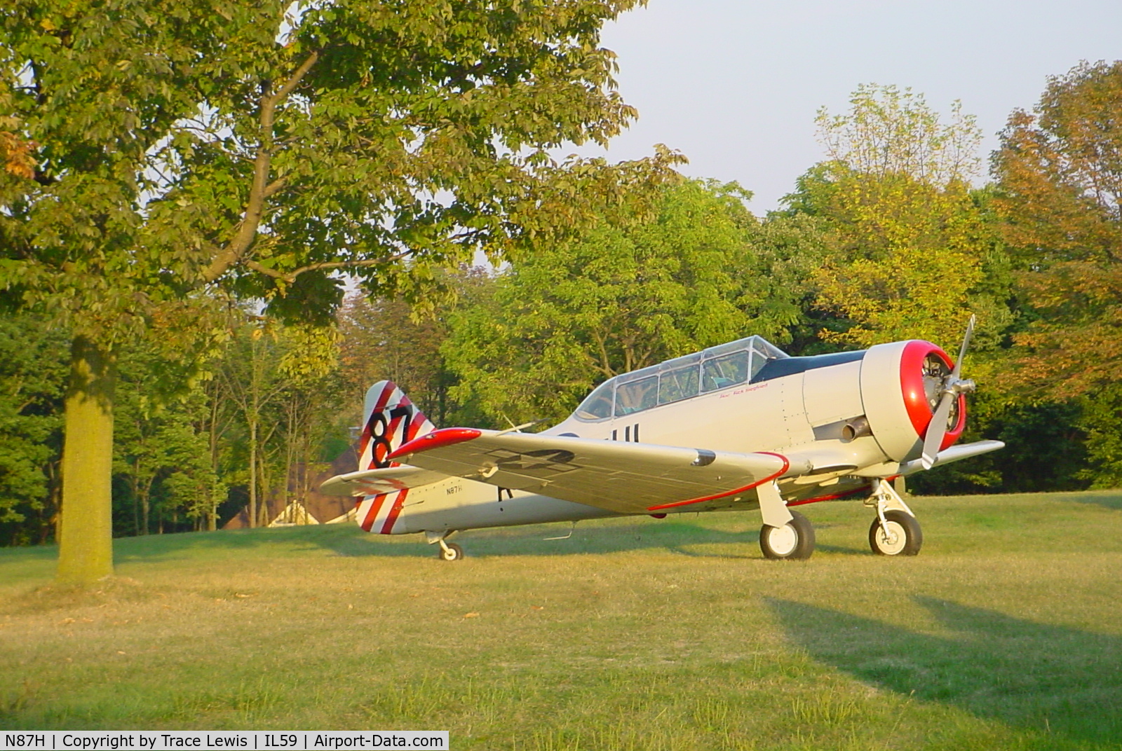 N87H, 1941 North American AT-6D Texan C/N 41-34571, Resting in the sun