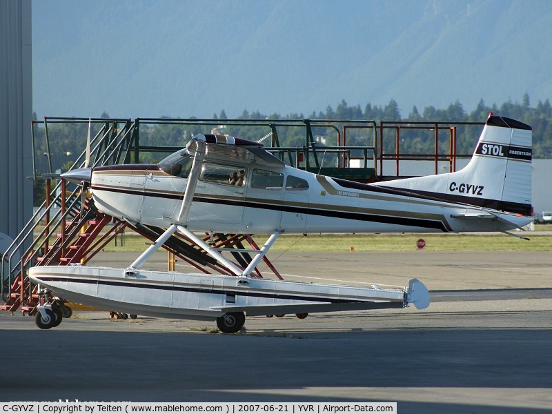 C-GYVZ, 1977 Cessna A185F II Skywagon 185 C/N 18503341, Aircraft from Arty's Air Service Ltd